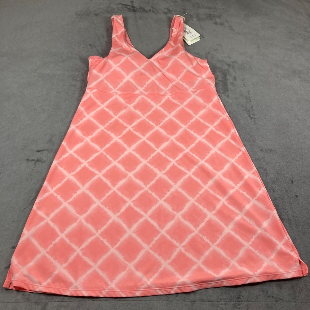 Carve Designs Lyla Dress Rose Pink Diamond Print UPF 50 Swim Coverup Medium NEW